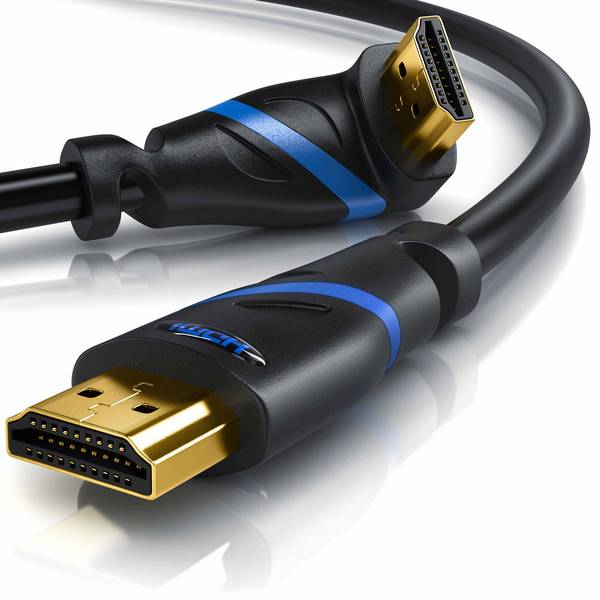 Primewire 8K Premium HDMI Ultra High Speed Kabel 2.1 90° gewinkelt, 7680 x 4320 @ 120 Hz mit DSC - 2m