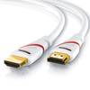 CSL 8k HDMI Kabel 2.1, 4K Ultra HD, UHD, Full HD, 3D, ARC, High Speed mit Ethernet, HDMI Typ A - 7,5m