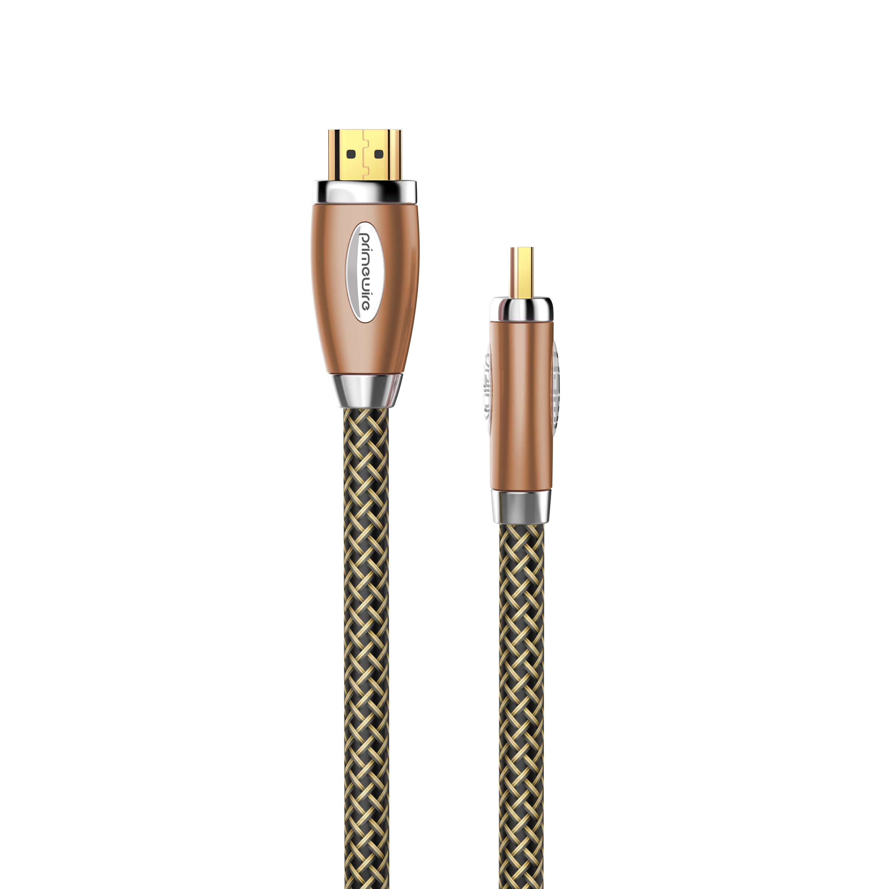 Primewire 8k HDMI-Kabel 2.1, 4k Ultra HD 2160p, 3D, Nylonummantelung, Vollmetall Stecker, HDMI Typ A - 10m-2