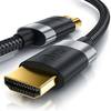 Primewire - 5m High Speed 8K HDMI Kabel 2.1, Ethernet ARC 3D 4K Ultra HD 7680x4320 @ 120 Hz HDTV Full HD, Schwarz/Silber