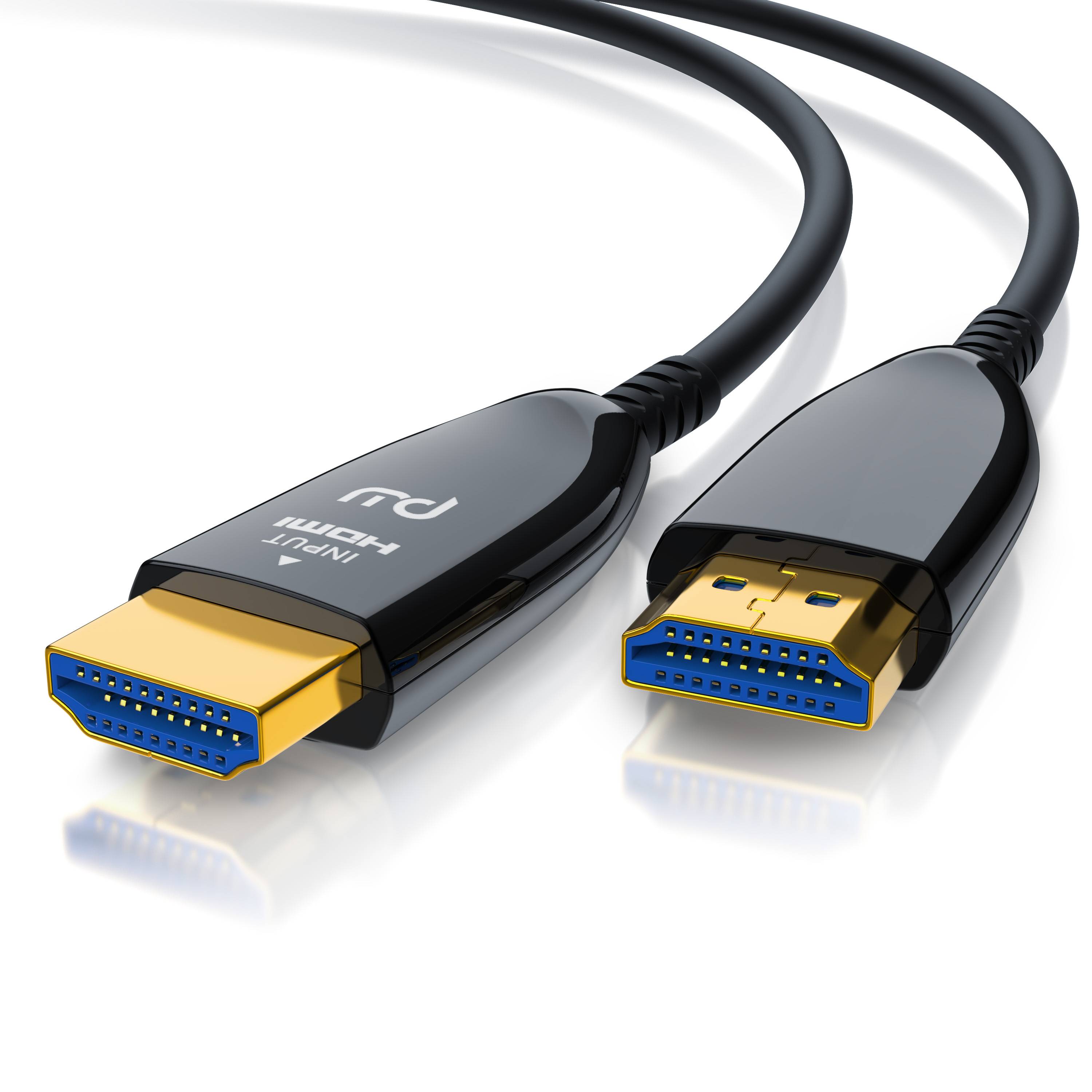 Primewire HDMI Kabel 2.1 Glasfaser, 8K 120Hz, 4k 240Hz, optisches Kabel HDR10+ 3D Ultra High Speed, Glasfaserkabel - 25m
