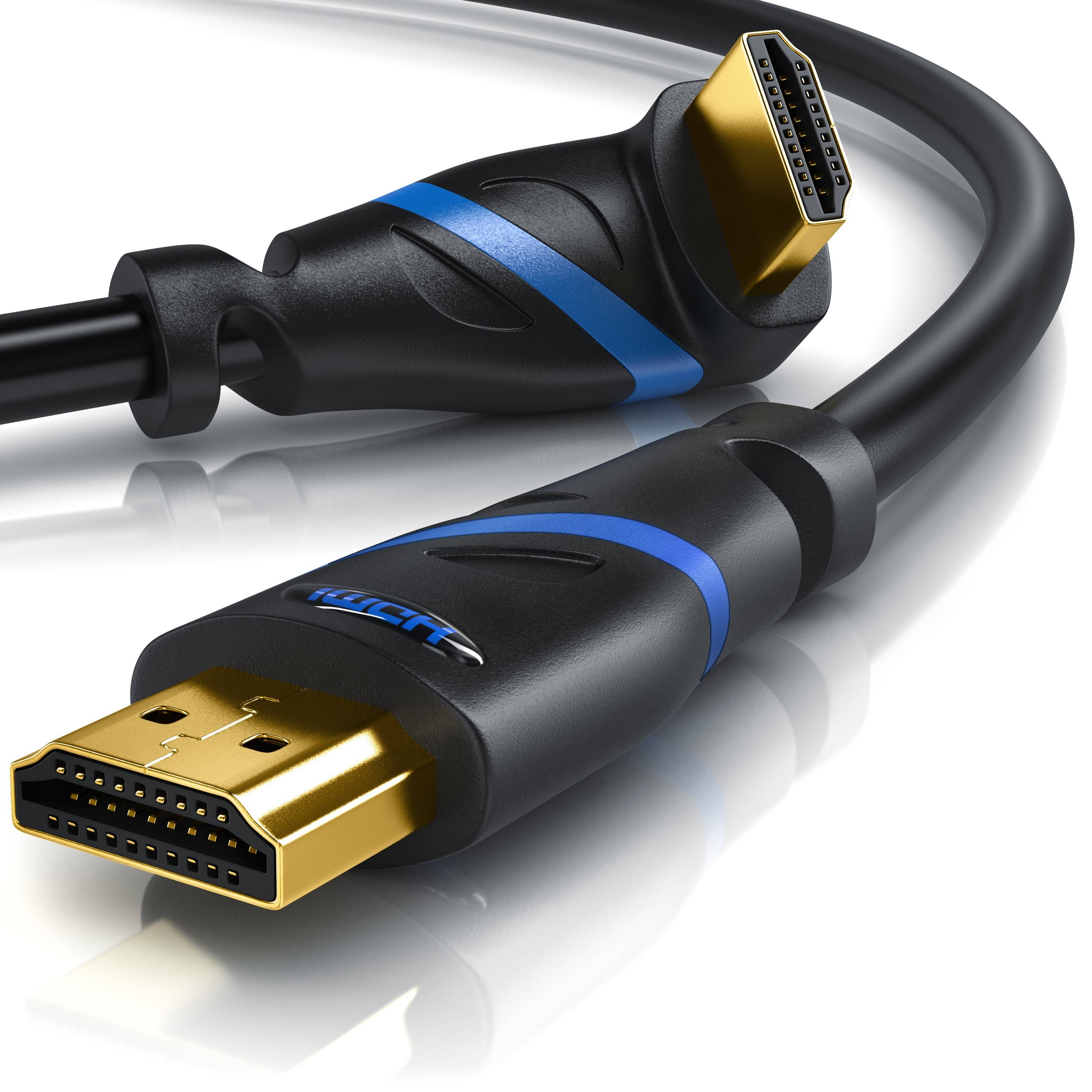 Primewire 8K Premium HDMI Ultra High Speed Kabel 2.1 270° gewinkelt, 7680 x 4320 @ 120 Hz mit DSC - 0,25m-0
