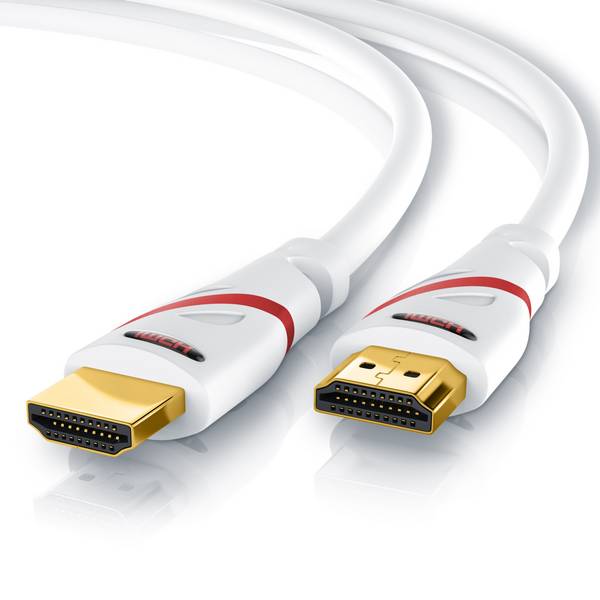 CSL 8k HDMI Kabel 2.1, 4K Ultra HD, UHD, Full HD, 3D, ARC, High Speed mit Ethernet, HDMI Typ A - 7,5m