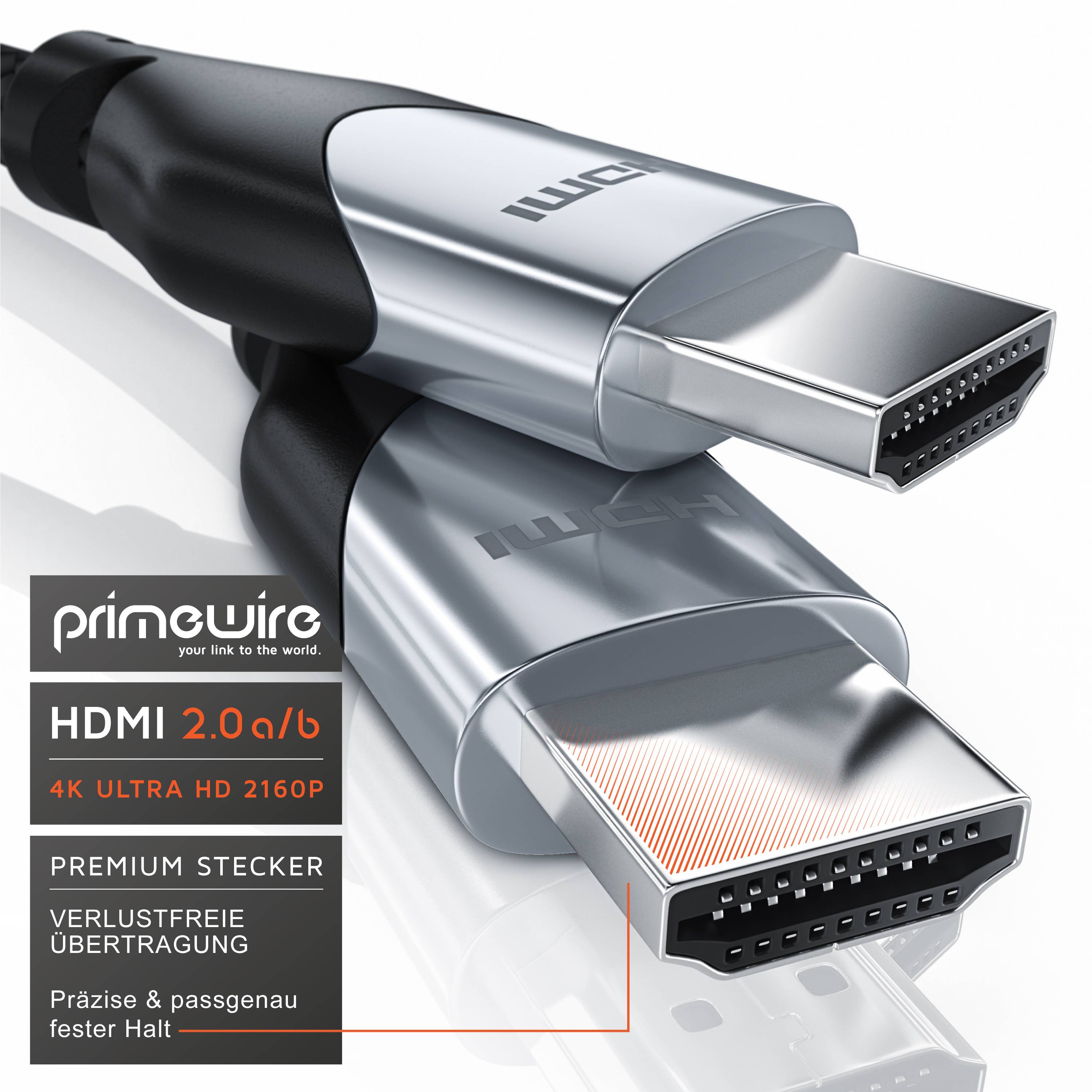 Primewire HDMI-Kabel 2.0b, Ultra HD 4k 60Hz, 18 Gbit/s, 3D, ARC, CEC, HDCP, HDR, HDMI Typ A - 10m-3