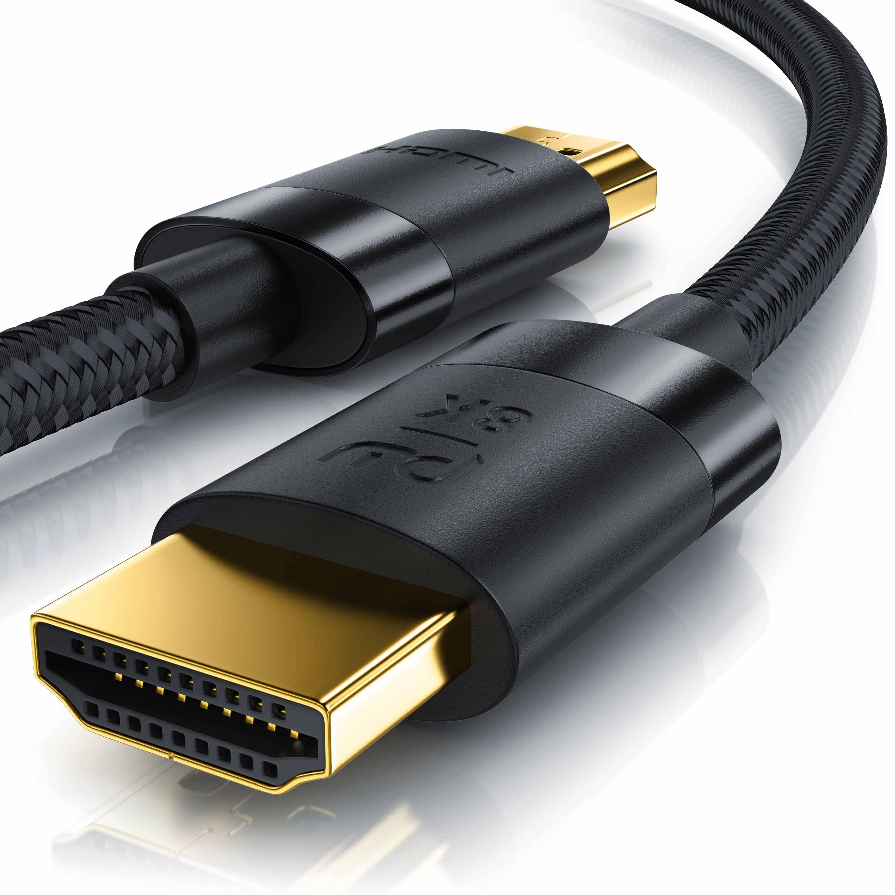 Primewire - 2m High Speed 8K HDMI Kabel 2.1, Ethernet ARC 3D 4K Ultra HD 7680x4320 @ 120 Hz HDTV Full HD, Schwarz-0