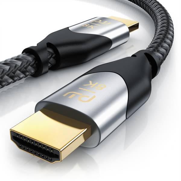 Primewire 8k HDMI Kabel 2.1, Ultra High Speed II mit Ethernet, 8K UHD II, 3D TV, HDR10+ - 4320p 120 Hz mit DSC - 4 m