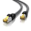 Primewire Patchkabel CAT 7 Rohkabel mit Braiding, Gigabit Ethernet LAN Kabel 10 Gbit/s S/FTP PIMF, Netzwerkkabel - 7,5m