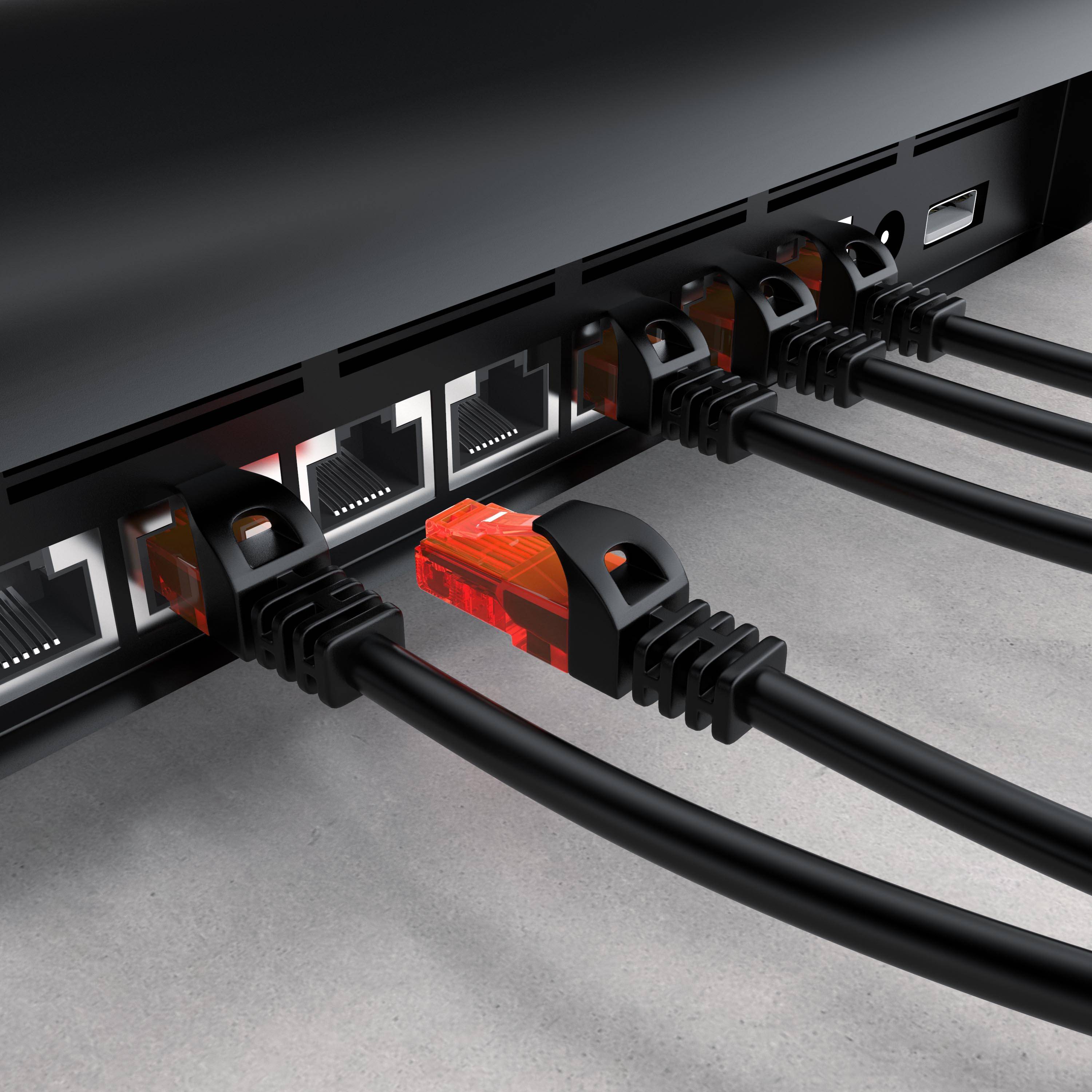 CSL Cat 6 Gigabit Ethernet LAN Kabel, mehrfach Geschirmt, UTP Gigabit 1000 Mbit/s Patchkabel, Netzwerkkabel - 10m-4