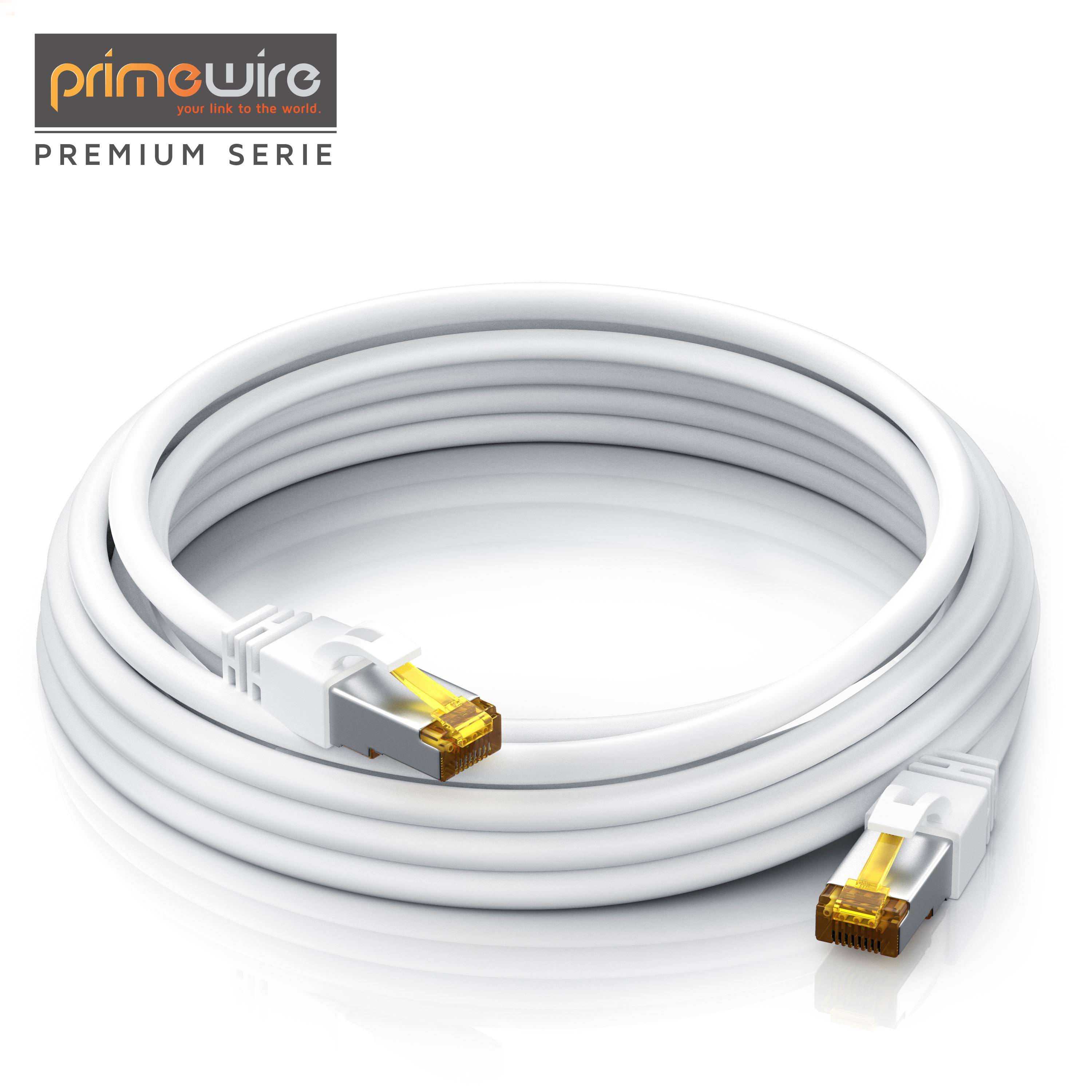 Primewire LAN-Kabel CAT.7, RJ-45 (Ethernet), Gigabit Ethernet S/FTP Netzwerkkabel, 10000 Mbit/s, Patchkabel - 25m-1