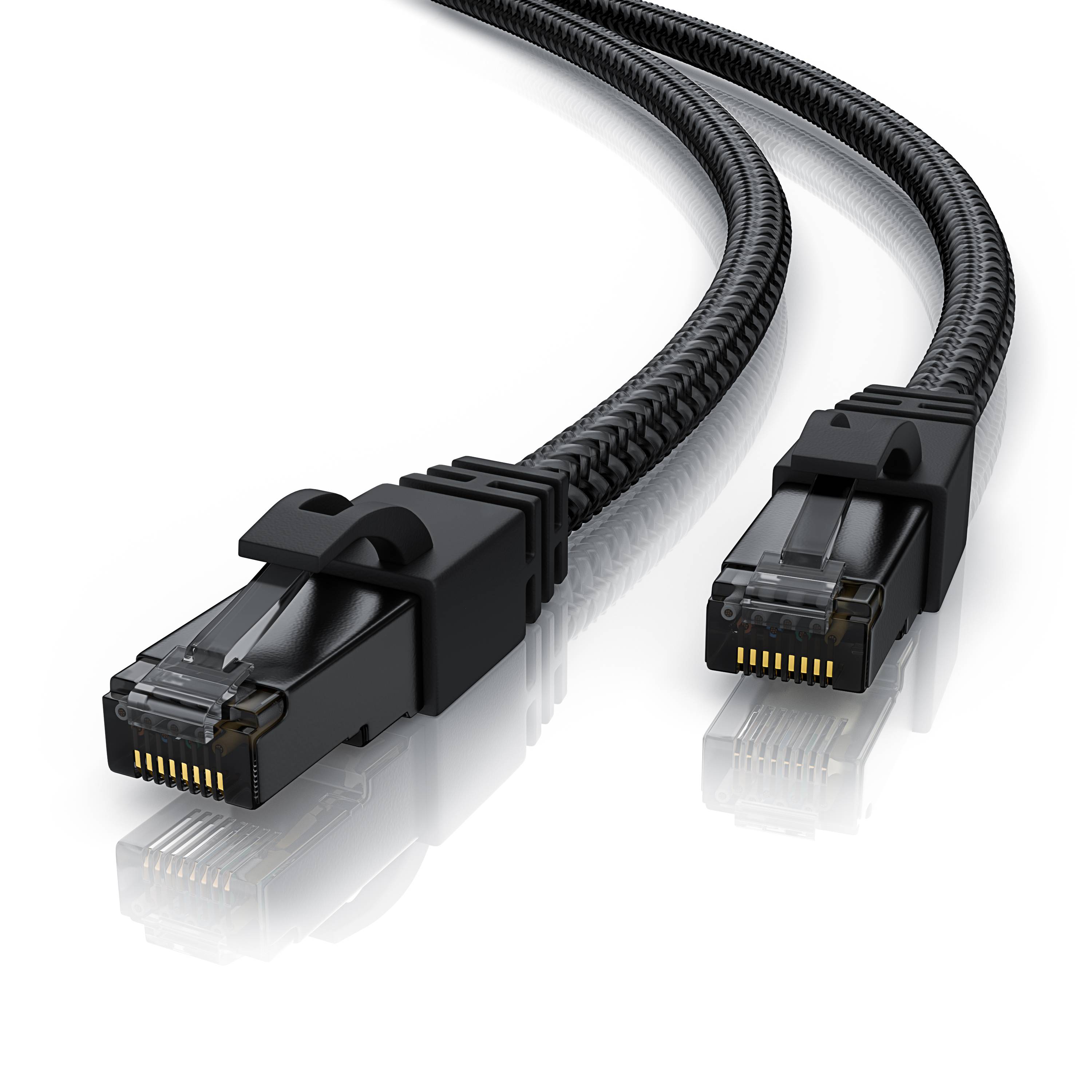 Primewire Patchkabel CAT 7 mit Baumwollmantel, Gigabit Ethernet LAN Kabel, 10 Gbit/s S/FTP PIMF, Netzwerkkabel - 3m-0
