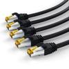 Primewire 5x LAN-Kabel CAT.7, RJ-45 (Ethernet), Gigabit Ethernet S/FTP Netzwerkkabel, 10000 Mbit/s, Patchkabel - 0,5m