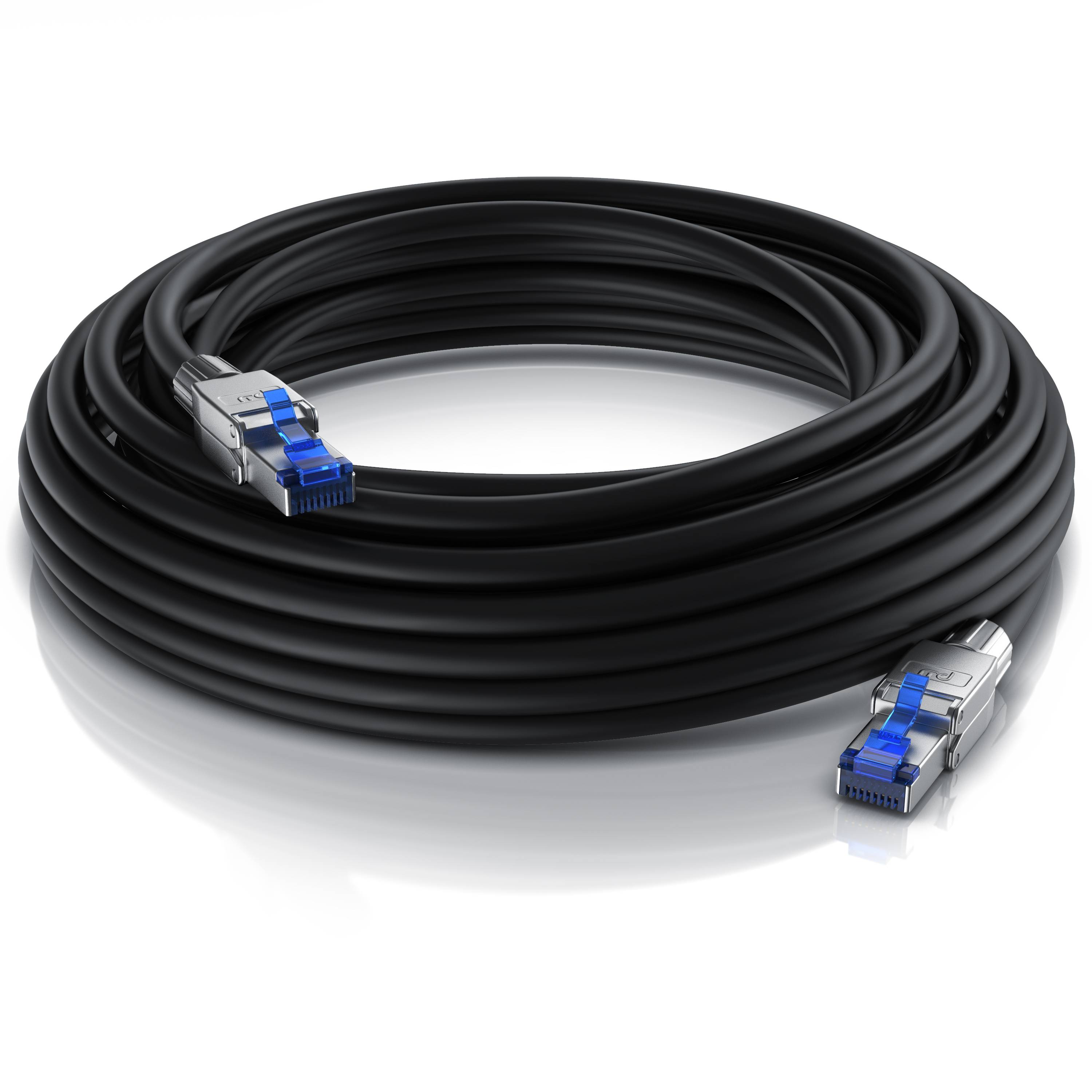 Primewire Patchkabel CAT 8 - Gigabit Ethernet LAN Kabel - 40 Gbit/s - S/FTP PIMF Schirmung - Netzwerkkabel - 30m-1