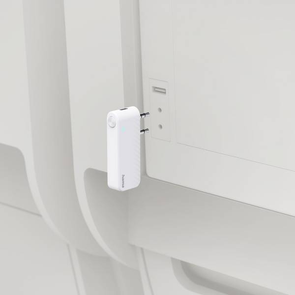 hama 00014171 Bluetooth®-Audio-Transmitter für Flugzeuge und universal, 10h, m. AUX, Weiß