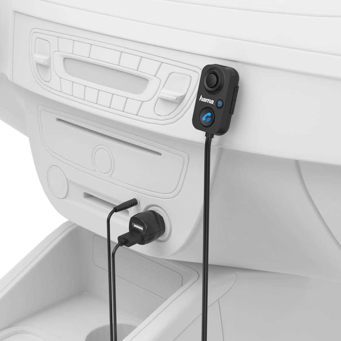 hama 00014167 Bluetooth®-Freisprecheinrichtung für Kfz mit AUX-In-0