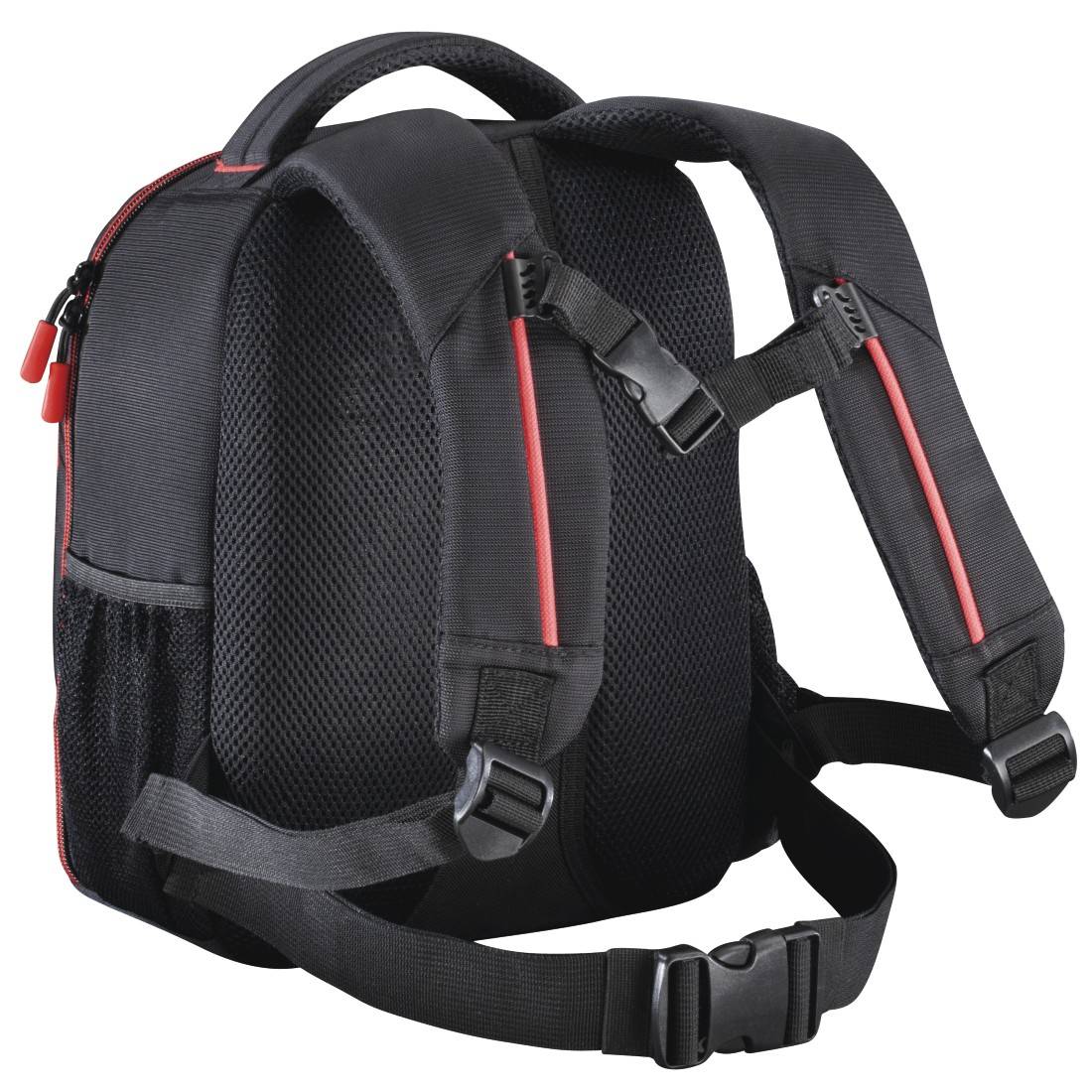 hama 00139856 Kamera-Rucksack "Miami", 150, Schwarz/Rot-3