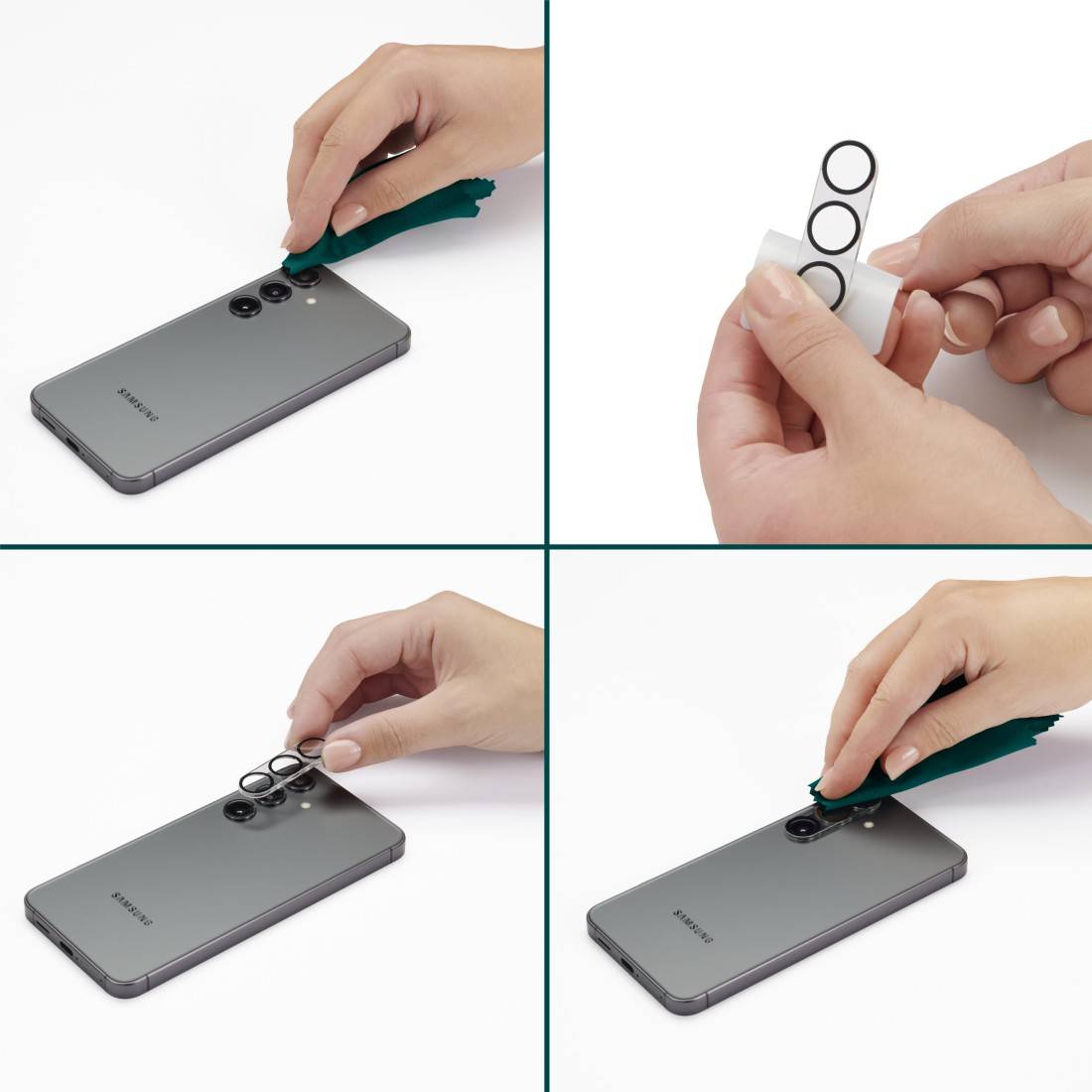 hama 00222749 Kameraschutz "Cam Protect" für Samsung Galaxy S24, stoßfest, kratzfest-2