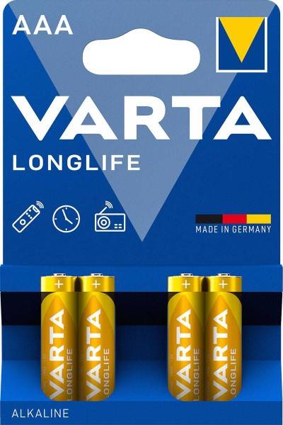 Varta Cons.Varta Varta Cons.Varta Longlife Micro 1,5/Al-Mn 4103 Blister 4-0
