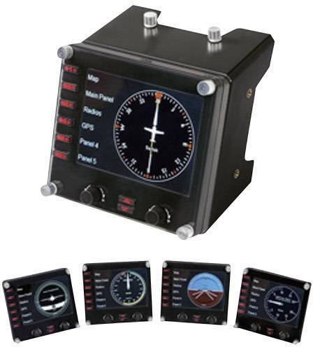 SAITEK Flugsimulator-Controller Saitek Pro Flight Instrument Panel PZ46 USB PC Schwarz