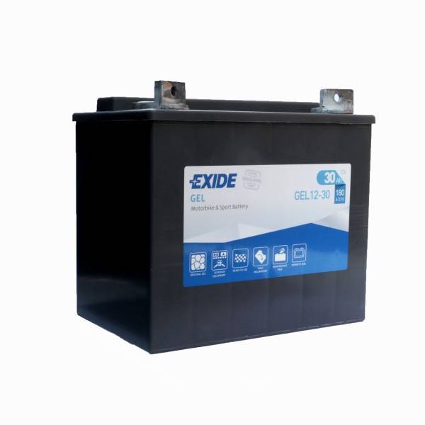 Exide G30 Bike Gel Motorradbatterie 12V 30Ah Y60-N30-A DIN 53034 auch für Ras...