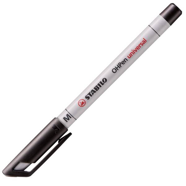 STABILO OHPen universal Folienstifte 1.0 mm Schwarz 853/46