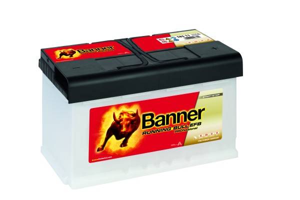 Banner EFB PRO 58511 Start-Stopp Running Bull 12V 85Ah 780A Autobatterie