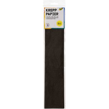 folia Krepppapier-Lagen, (B)500 mm x (L)2,5 m, schwarz