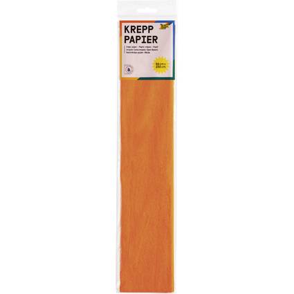 folia Krepppapier-Lagen, (B)500 mm x (L)2,5 m, hellrotorange-0
