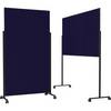 Moderationstafel VarioPin Filz sw/dunkelblau