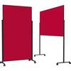 Moderationstafel VarioPin Filz sw/rot