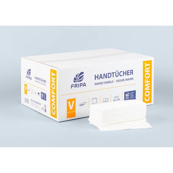 Papierhandtuch Comfort 25x23cm 20x160Bl.