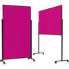 Moderationstafel VarioPin Filz sw/pink