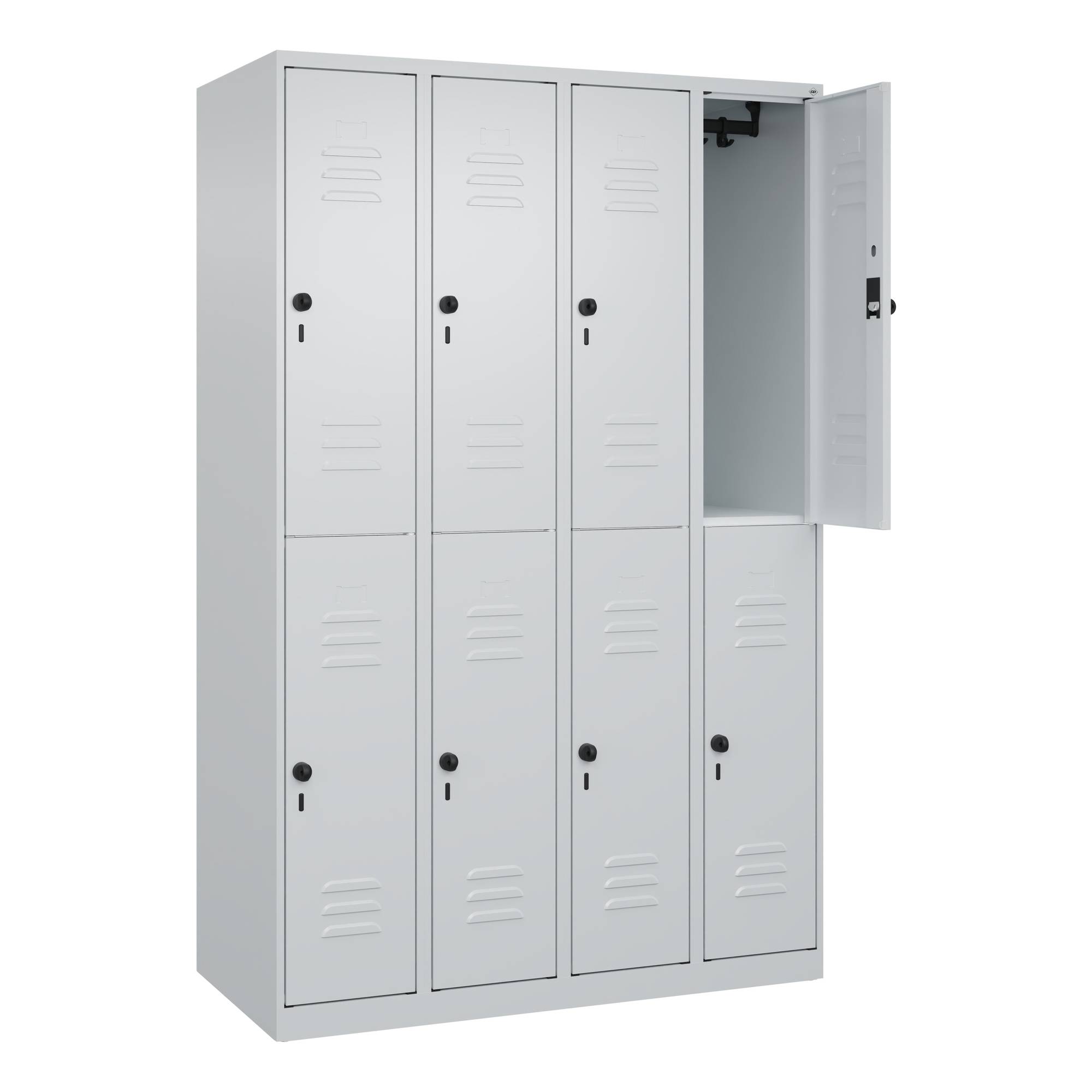 Spind Classic PLUS doppelt 4Abt 1850x1200x500 lgr/lgr-0