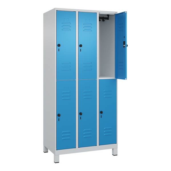 Spind Classic PLUS doppelt 3Abt 1950x900x500 lgr/lbl