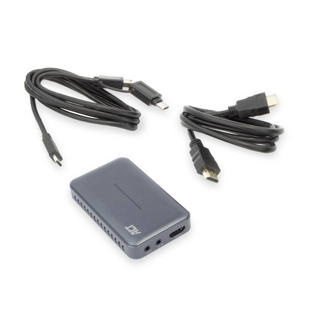 ACT AC7600 USB-C Video Capture Card | HDMI 4K @ 60Hz Passthrough | 4K @ 30Hz Capture | Record and Stream-1