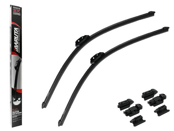 MARUTA Lotus Perl-Effekt Scheibenwischer SET 650 mm / 650 mm - universal - vorne, Aero-dynamik optimierte