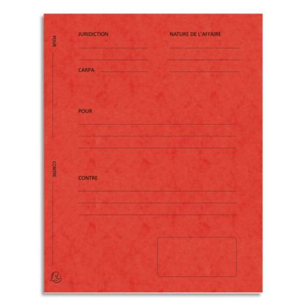EXACOMPTA Dossiers de plaidoirie "Pour / Contre", rouge