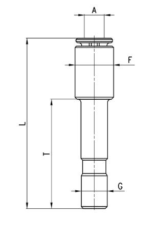 Camozzi 6800 3-4 Superschneller pneumatischer Steckanschluss-0