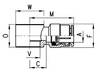 Camozzi 6610 8-3/8 Superschneller pneumatischer Steckanschluss