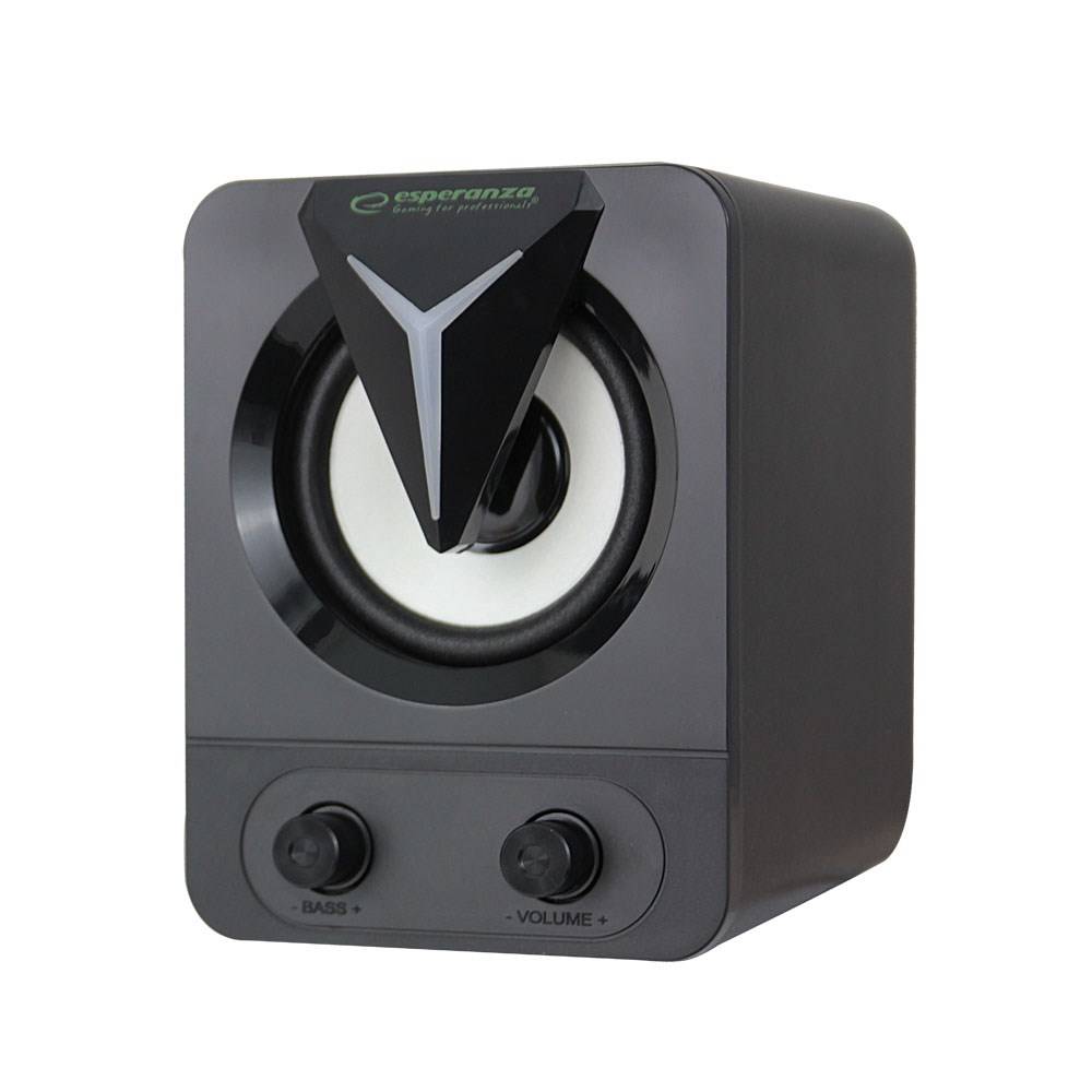 Esperanza Rainbow Soprano 2.1 LED Speakers (Black)-3