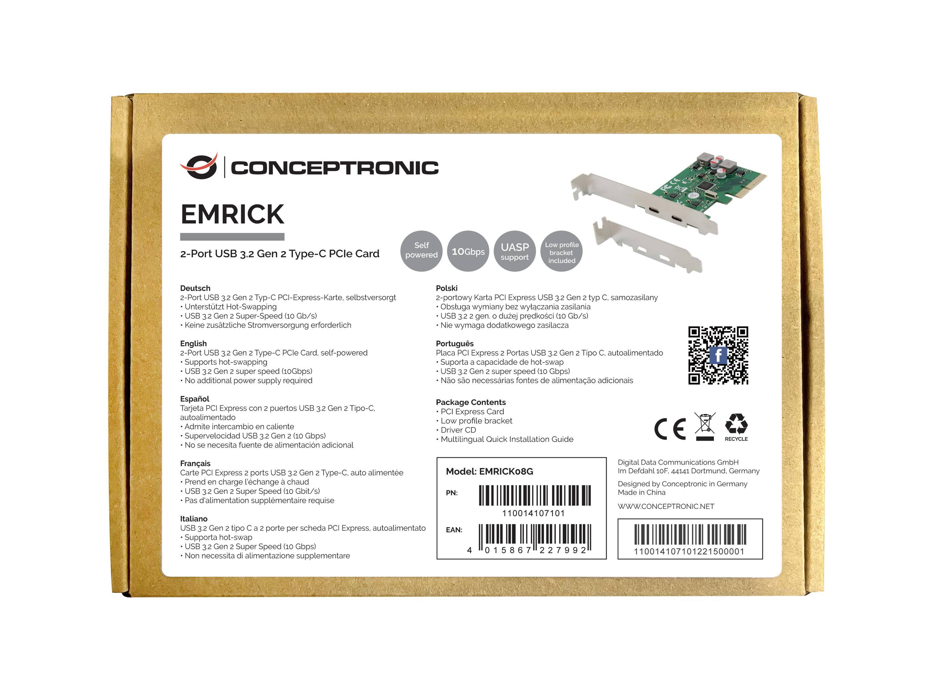 Conceptronic EMRICK08G - USB-Adapter - PCIe 3.0-1