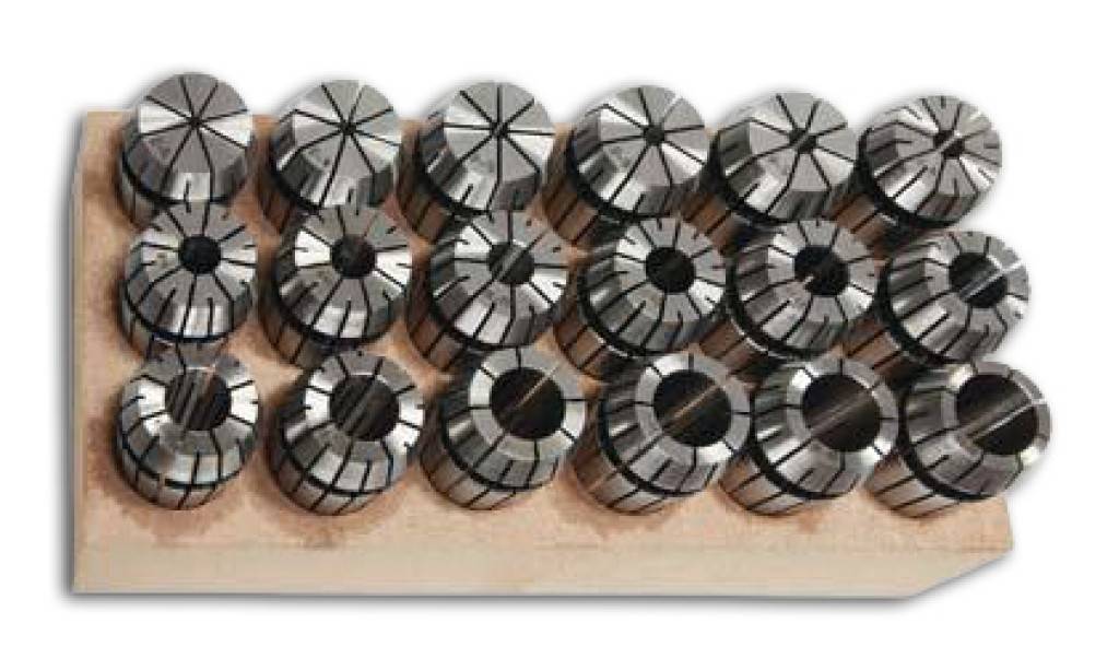 SPANNZANGEN-SET DIN6499B, RUNDLAUF KLEINER 0,007 ER32, 3-20MM, 18-TEILIG, FORMAT-0