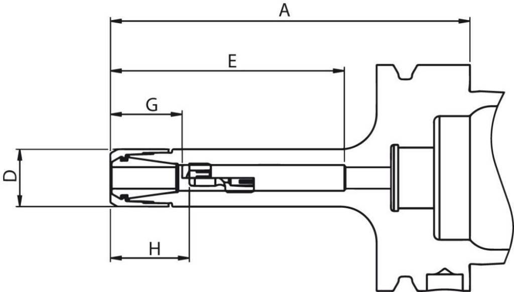 Spannzangenfutter DIN69893A CP16M HSK-A 63-100 FAHRION-1