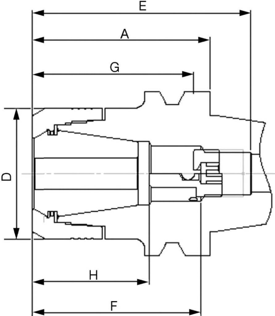 Spannzangenfutter JISB6339ADB CP25 BT40-75 FAHRION-1