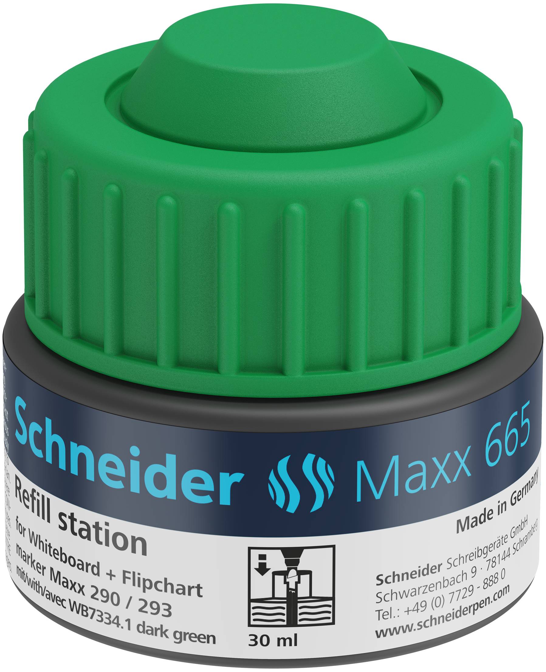 Refill Station Maxx 665, 30ml grün, für Marker Maxx 290/293-3