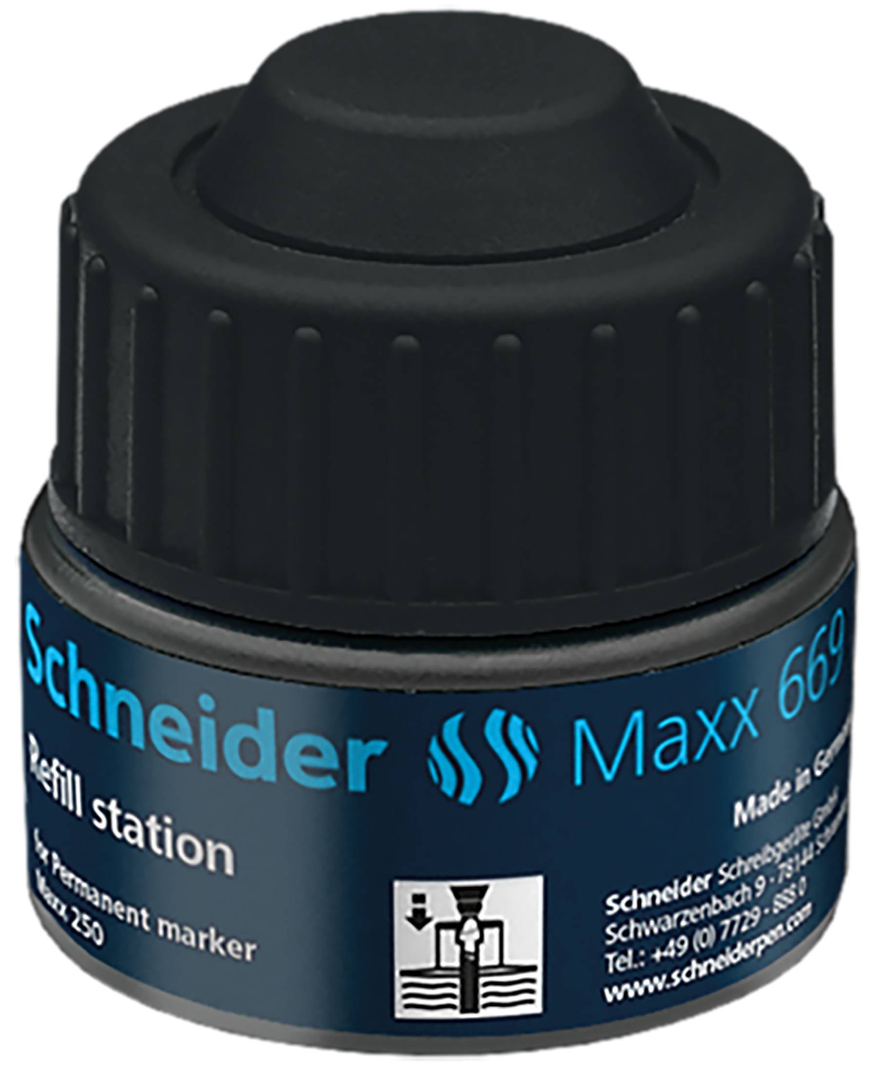Refill Station Maxx 669, 30ml schwarz, für Perm.-Marker Maxx 250-3