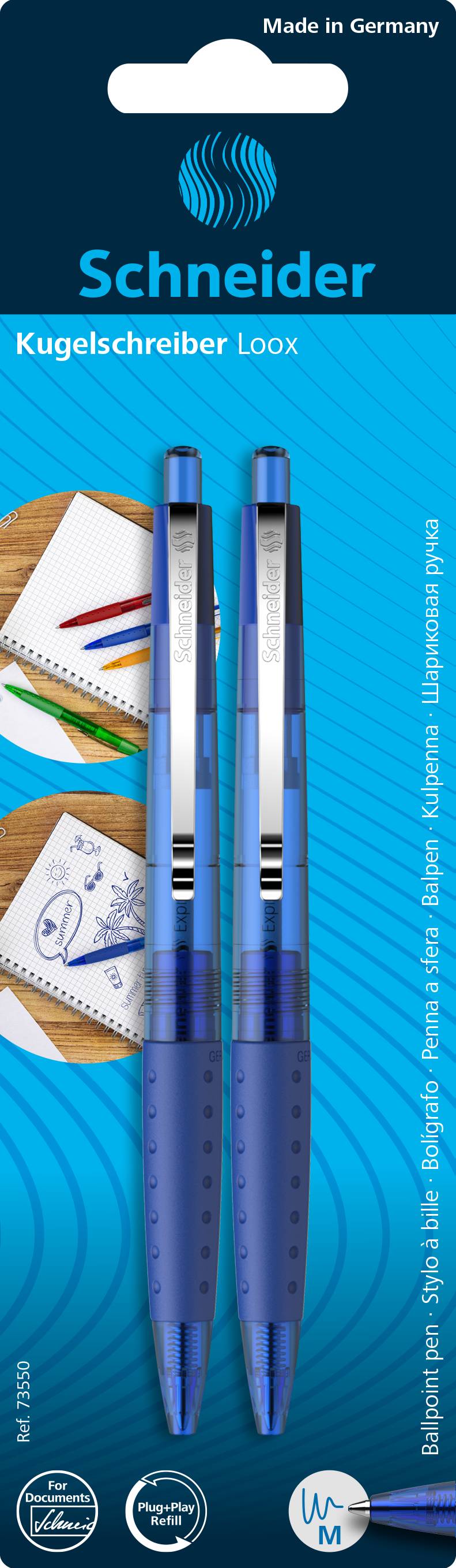 Kugelschreiber Loox - blau-3