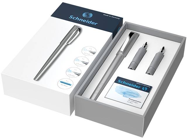 Geschenkset Füllhalter Callissima anthra, je 1xVorderteil, 6xPatronen-0