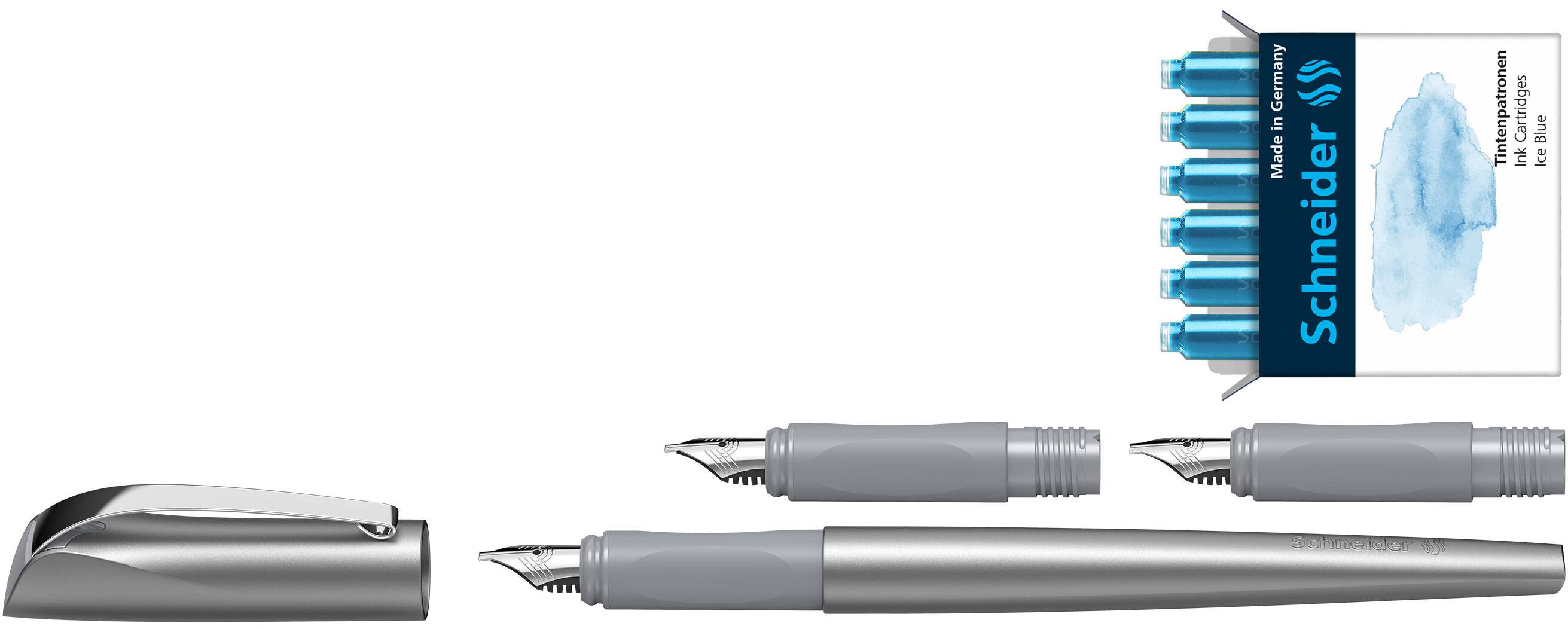 Geschenkset Füllhalter Callissima anthra, je 1xVorderteil, 6xPatronen-4