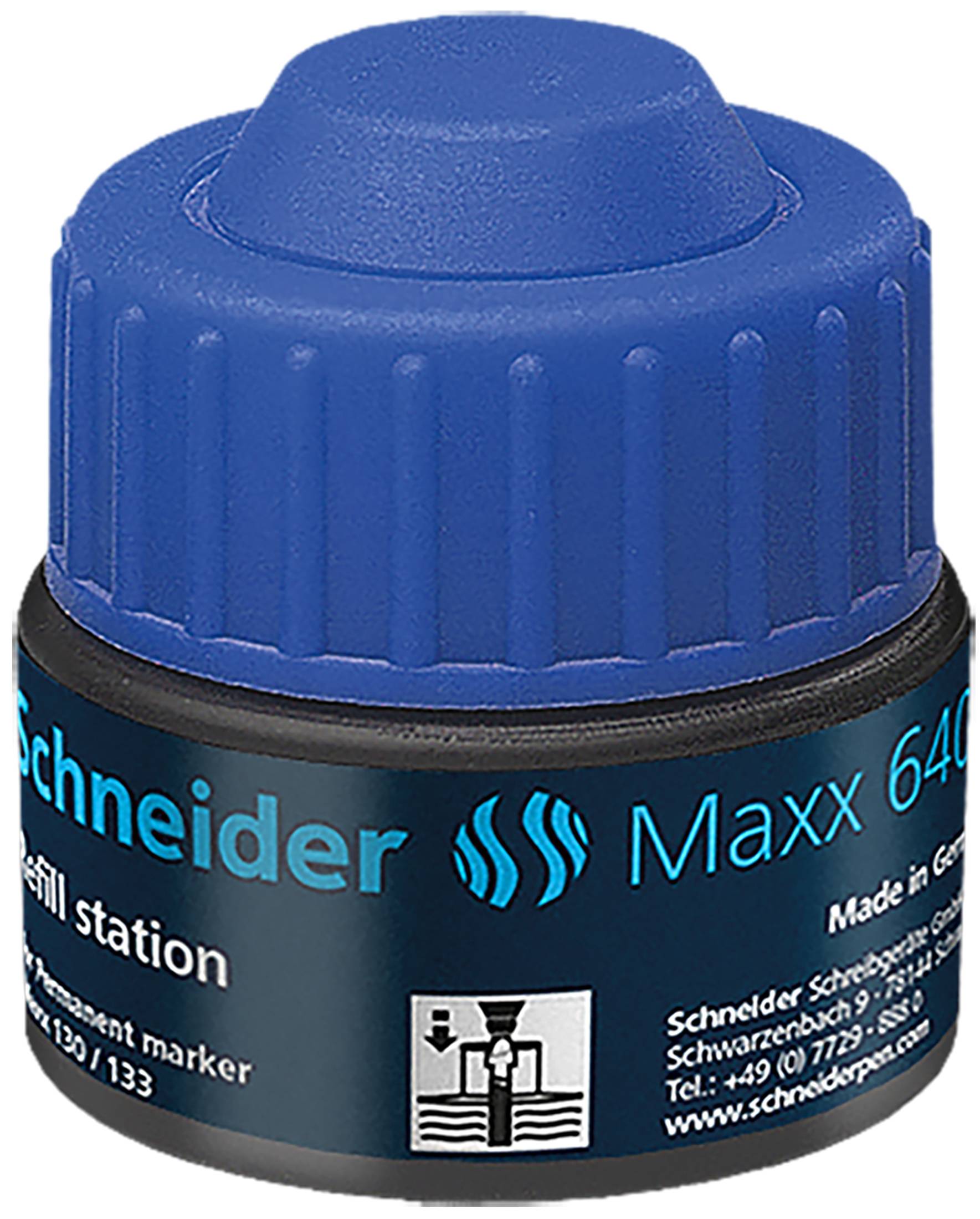 Refill Station Maxx 640, 30ml blau für Marker Maxx 130/133-3
