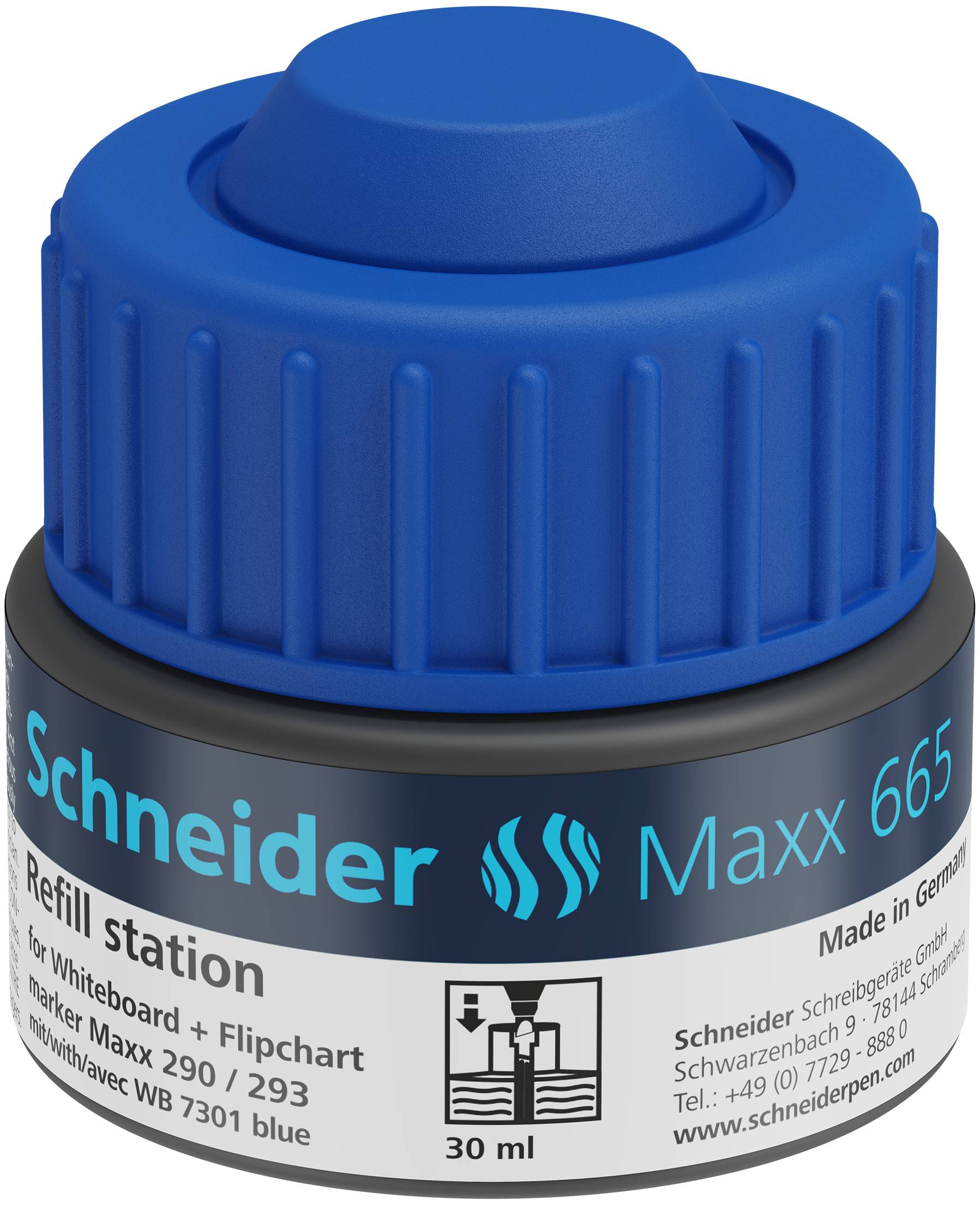 Refill Station Maxx 665, 30ml blau, für Marker Maxx 290/293-3